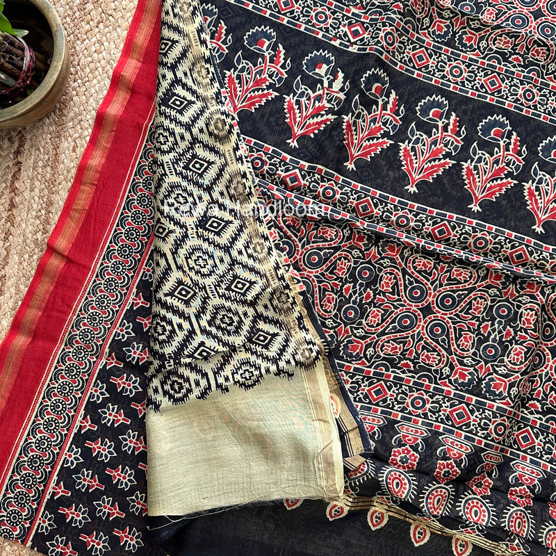  Chanderi Silk Printed Saree