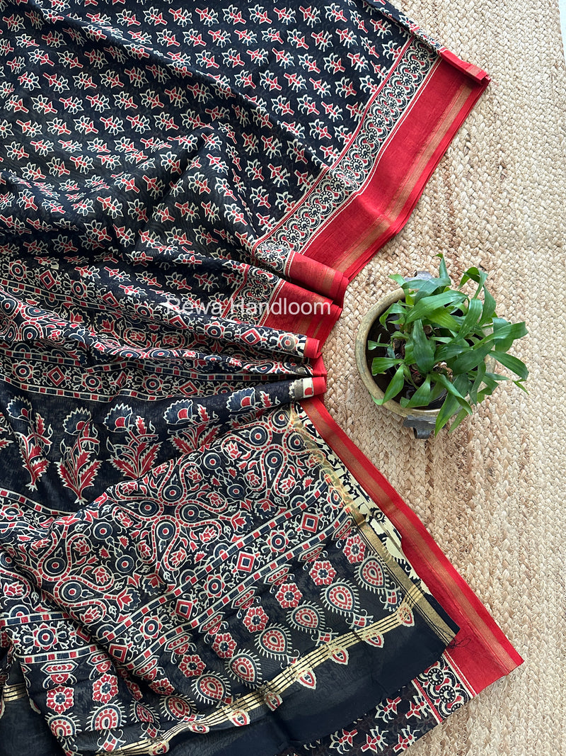  Chanderi Silk Printed Saree