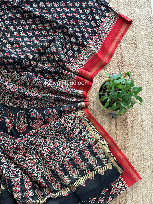  Chanderi Silk Printed Saree