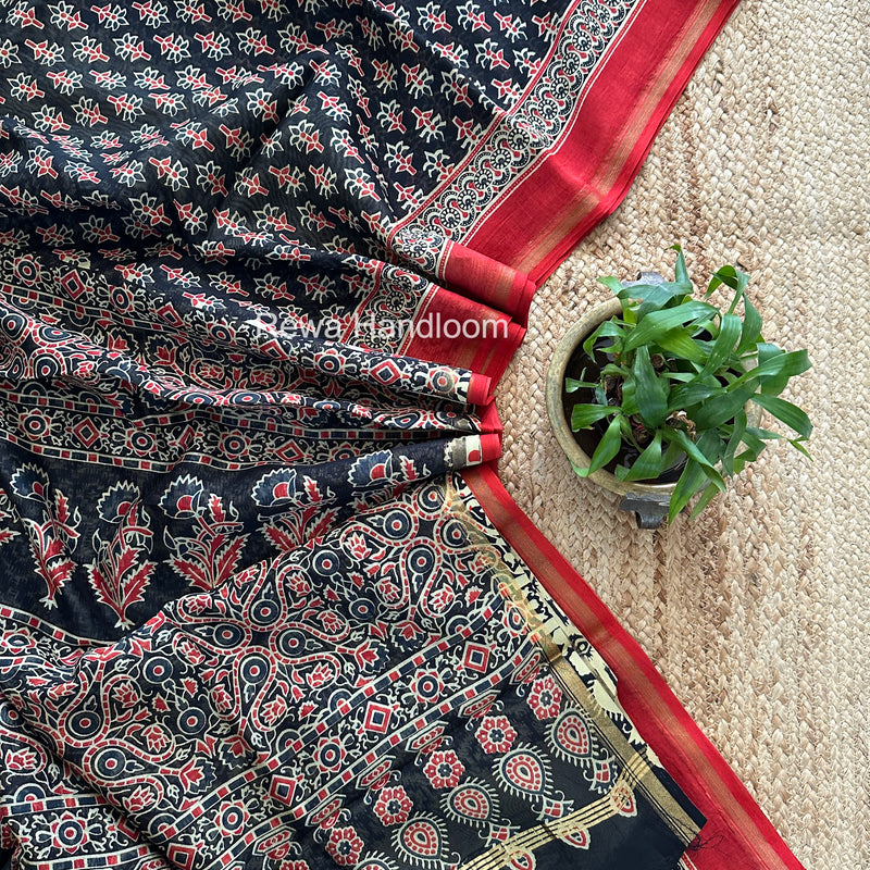  Chanderi Silk Printed Saree