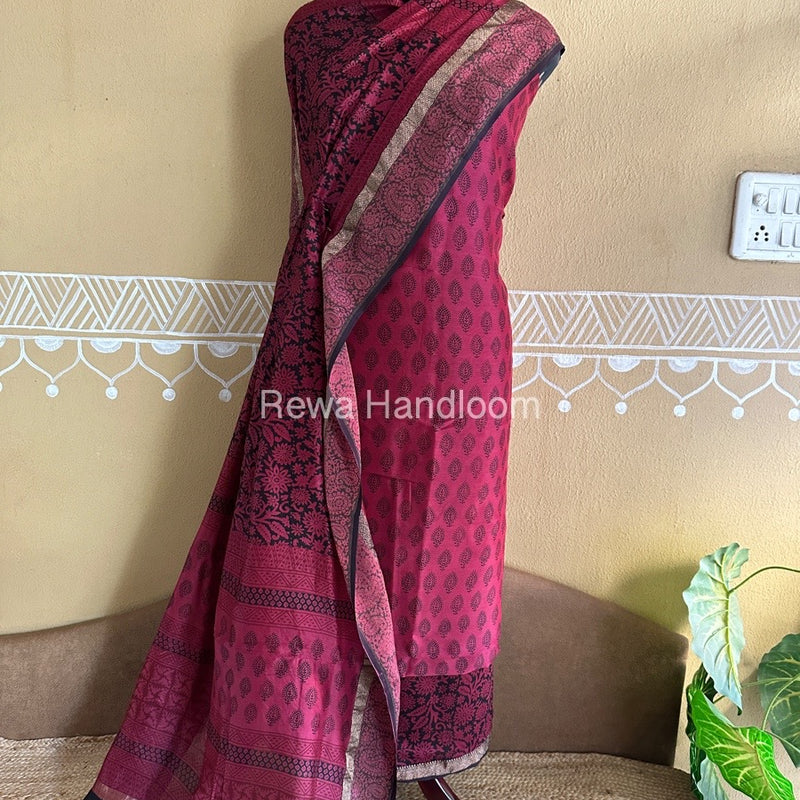 Maheshwari Bagh Print Suit