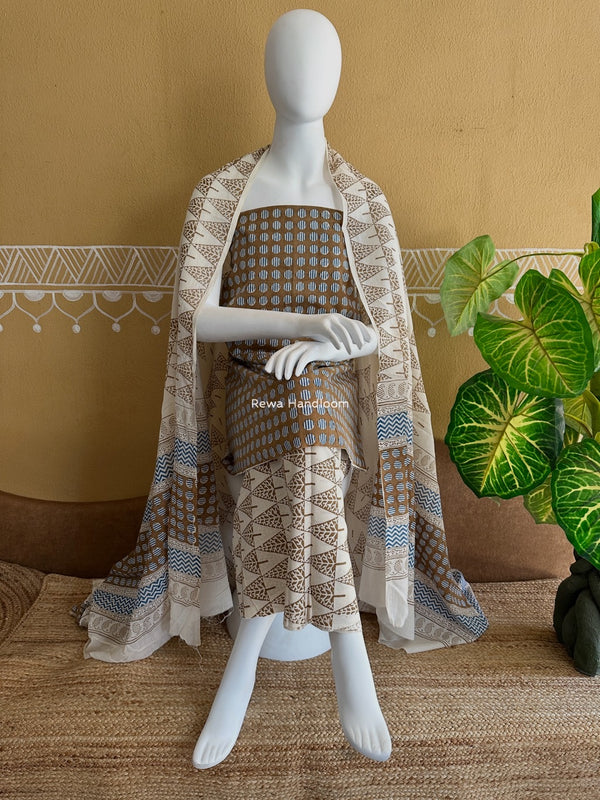 Indigo Bagh Print Suit