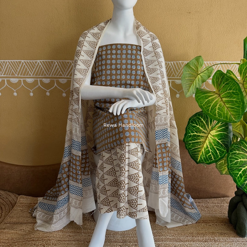 Indigo Bagh Print Suit