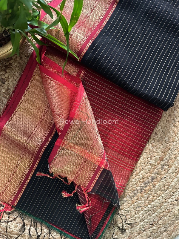 Maheshwari Zari Linning Saree