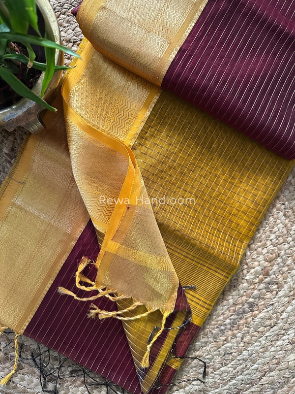 Maheshwari Zari Linning Saree