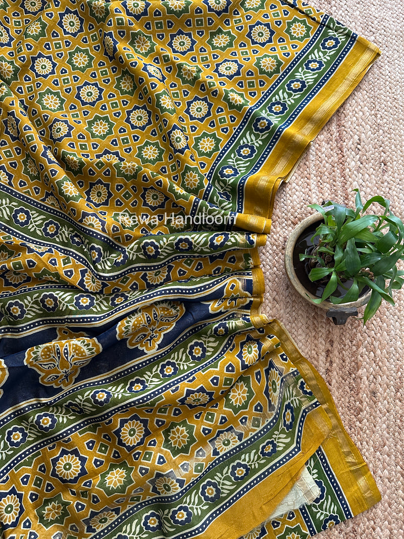  Chanderi Silk Printed Saree