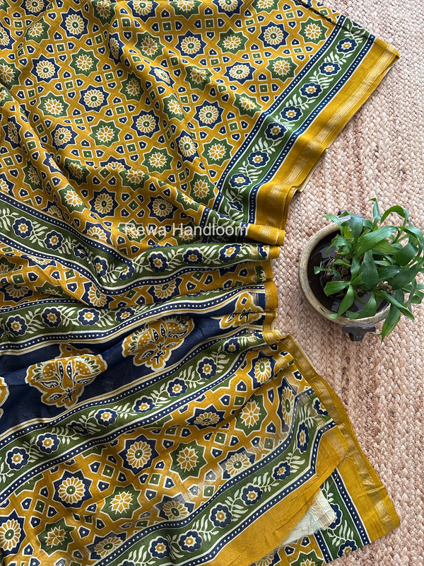  Chanderi Silk Printed Saree
