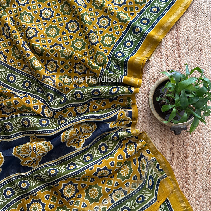  Chanderi Silk Printed Saree