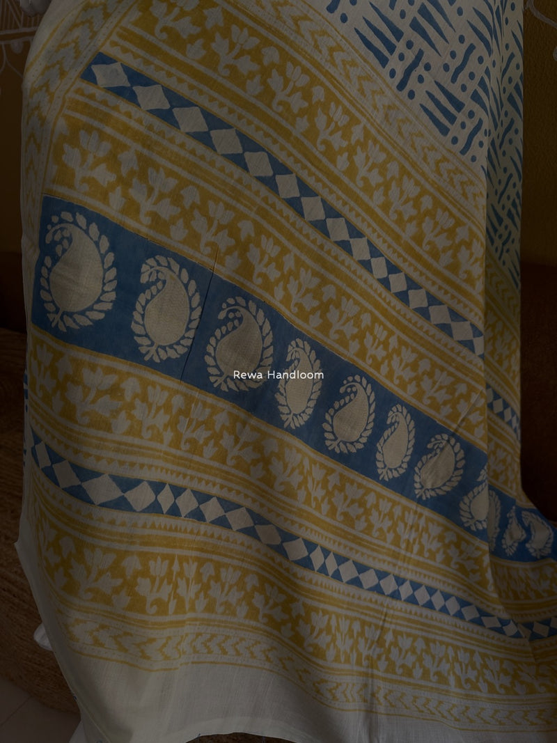 Indigo Bagh Print Suit