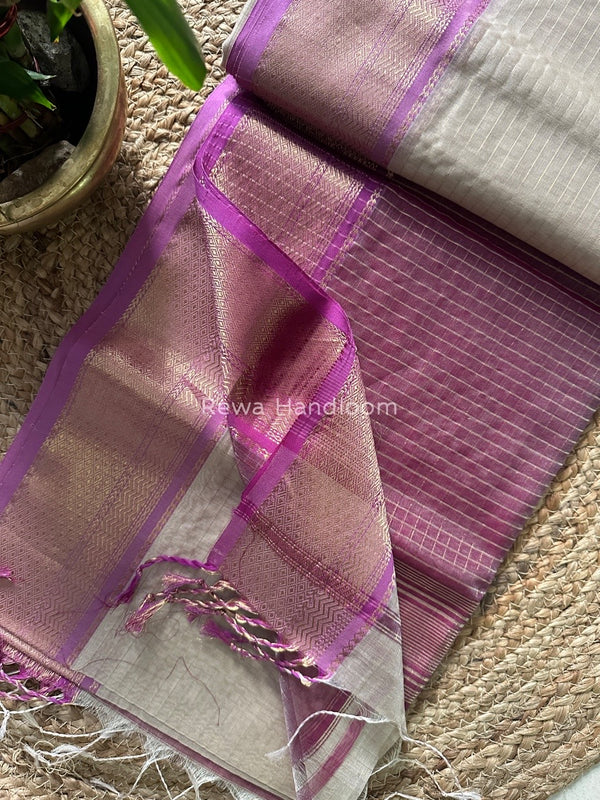 Maheshwari Zari Linning Saree