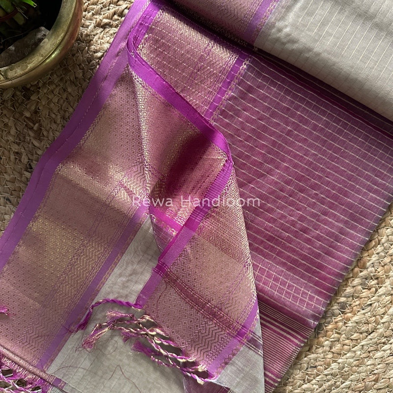 Maheshwari Zari Linning Saree