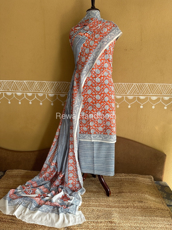  Bagh Print Cotton Suit