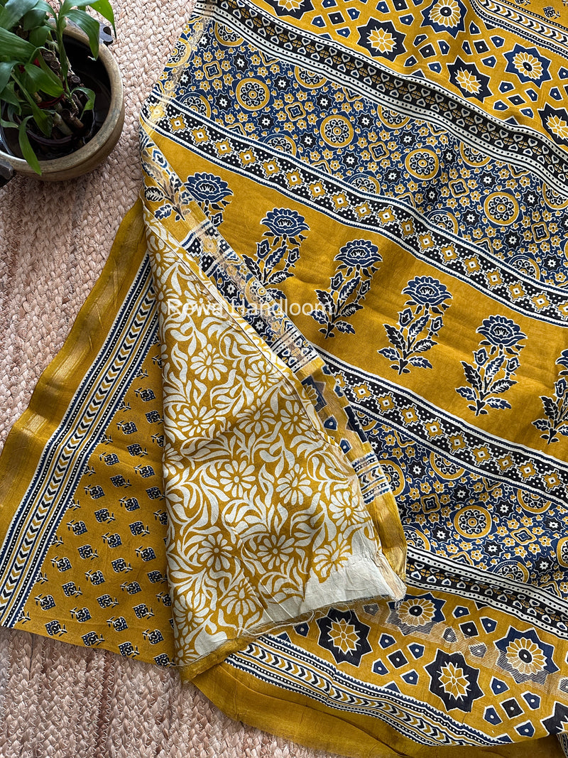  Chanderi Silk Printed Saree