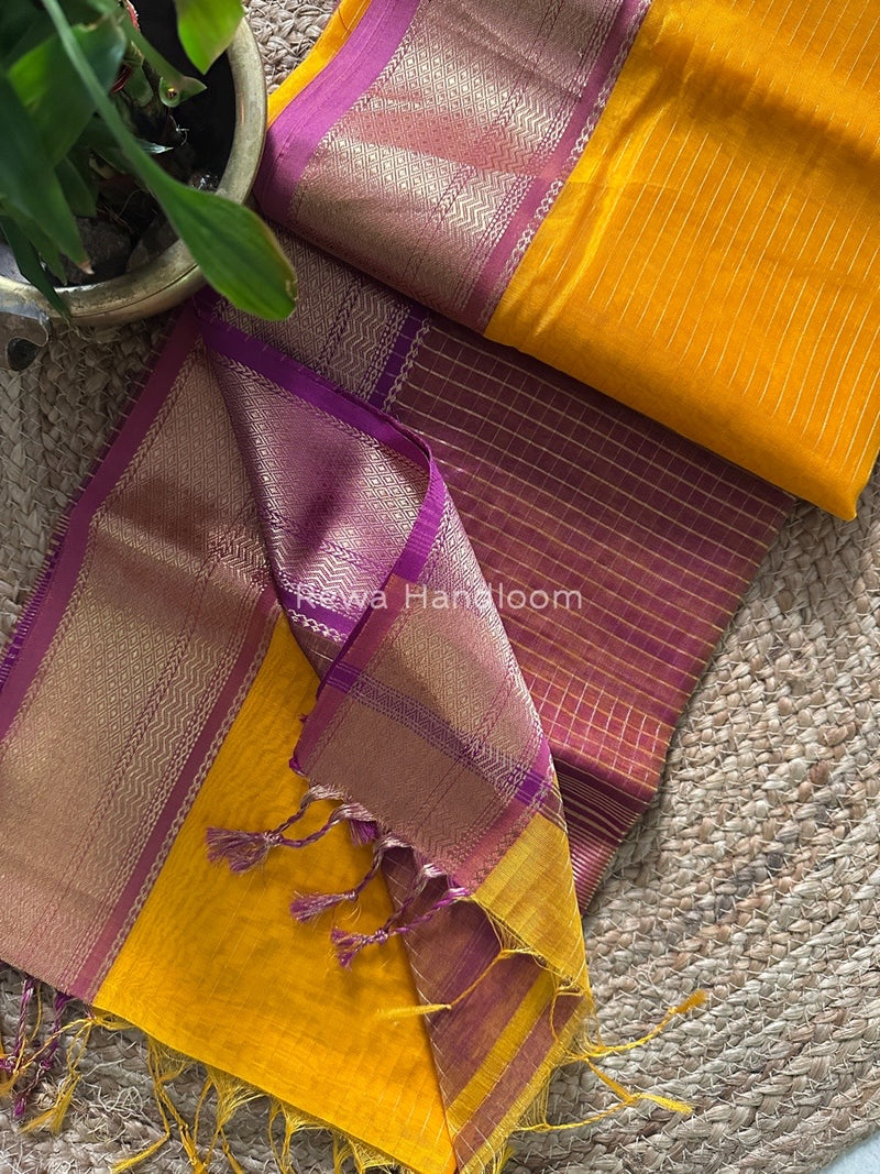 Maheshwari Zari Linning Saree