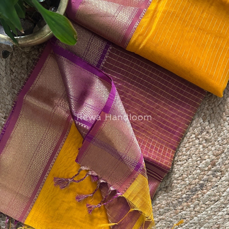 Maheshwari Zari Linning Saree