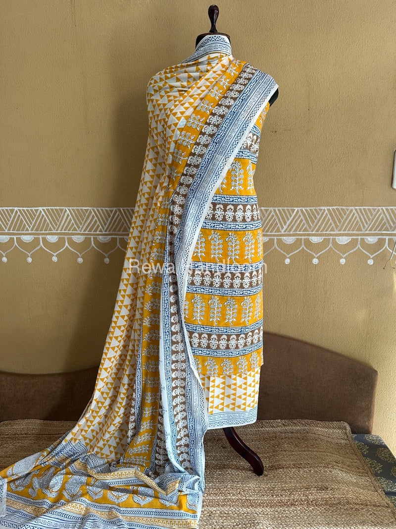  Bagh Print Cotton Suit