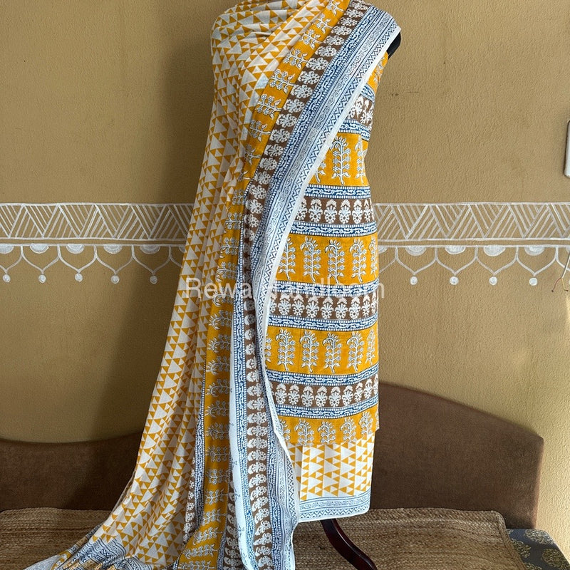  Bagh Print Cotton Suit