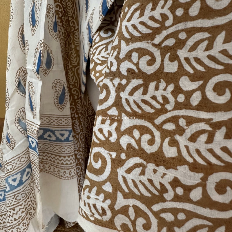 Indigo Bagh Print Suit