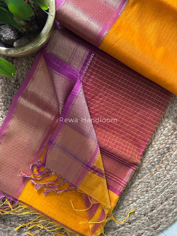 Maheshwari Zari Linning Saree
