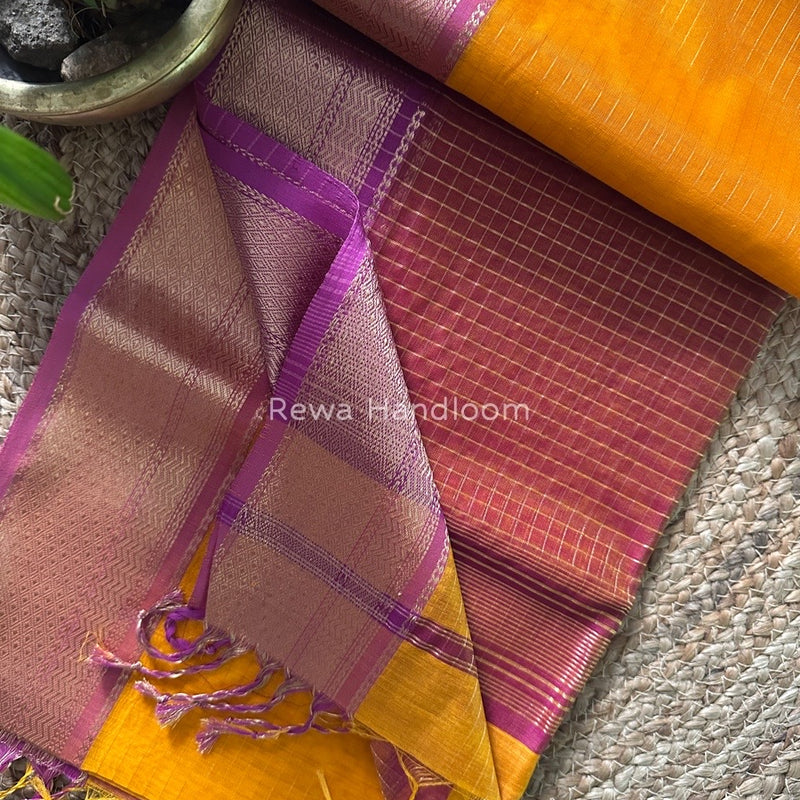 Maheshwari Zari Linning Saree