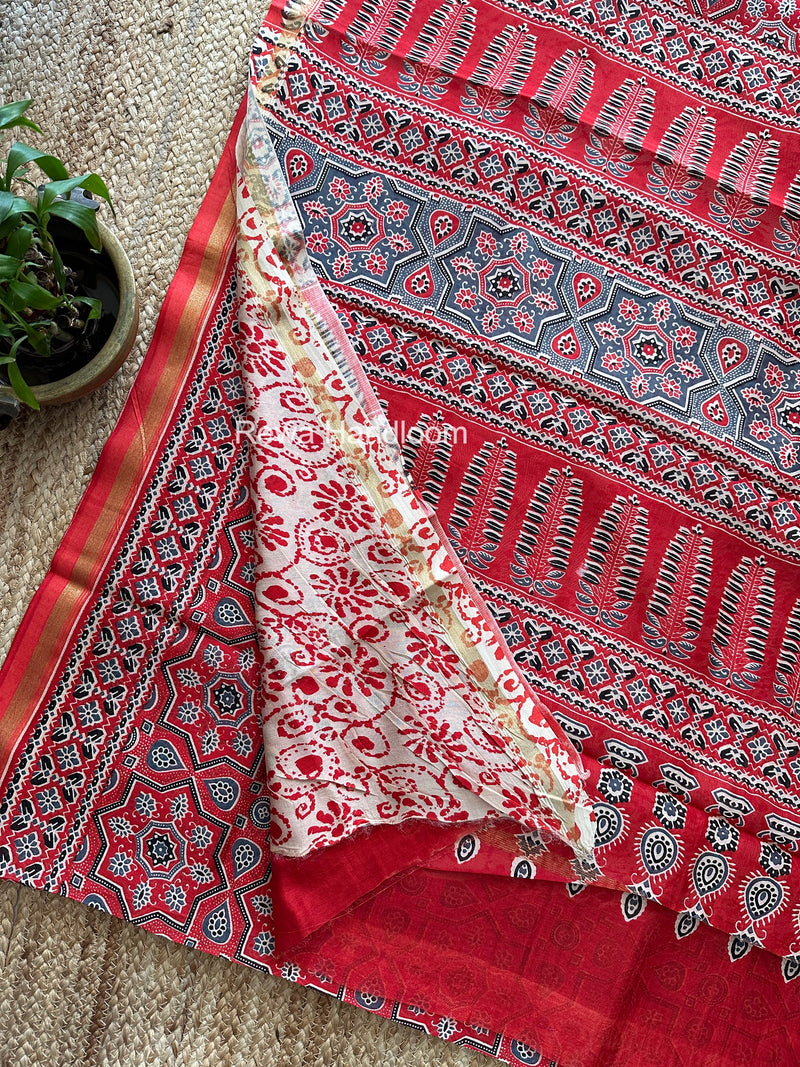  Chanderi Silk Printed Saree