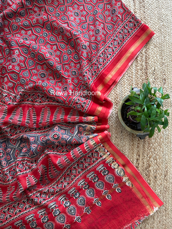  Chanderi Silk Printed Saree