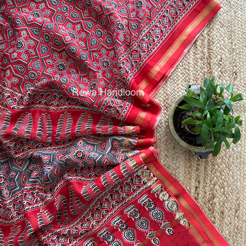  Chanderi Silk Printed Saree