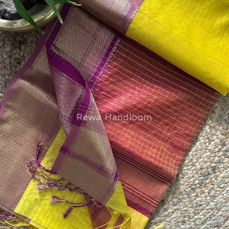 Maheshwari Zari Linning Saree