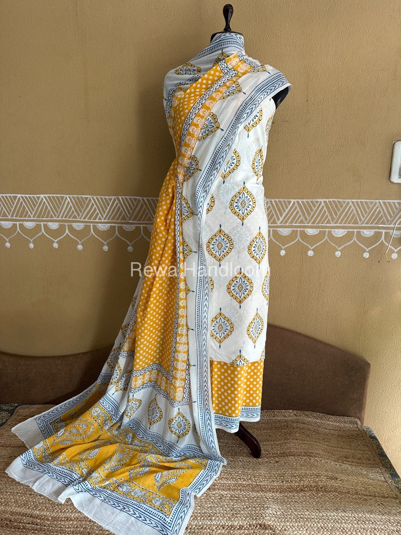  Bagh Print Cotton Suit