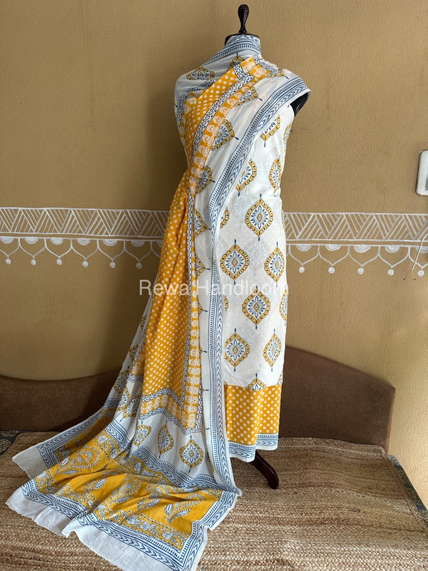  Bagh Print Cotton Suit