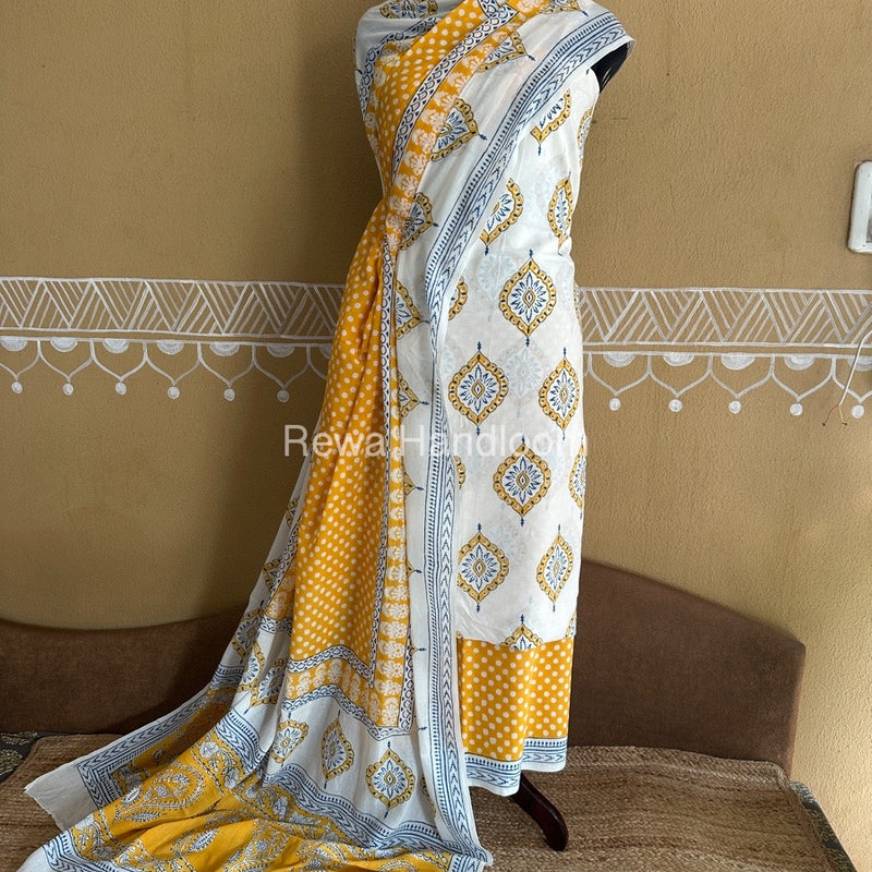  Bagh Print Cotton Suit