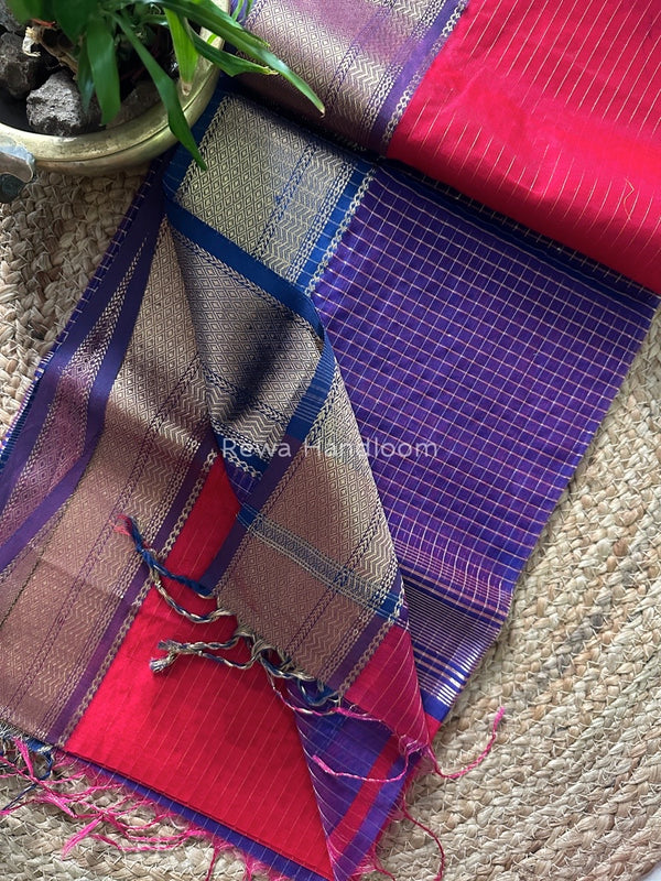 Maheshwari Zari Linning Saree