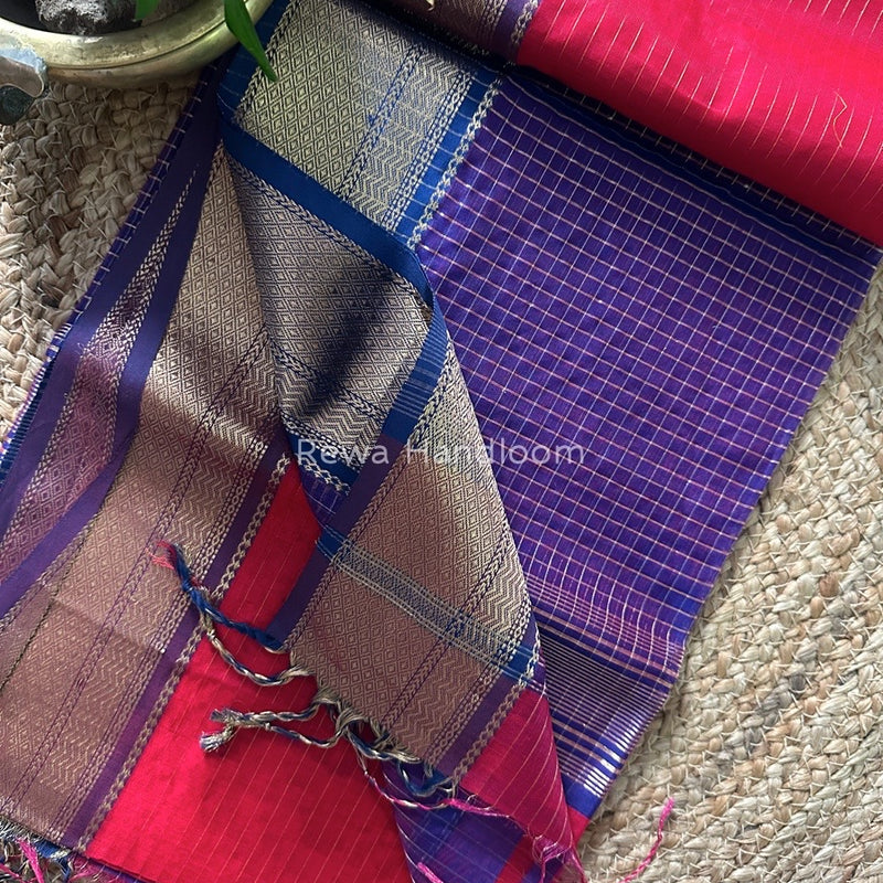 Maheshwari Zari Linning Saree