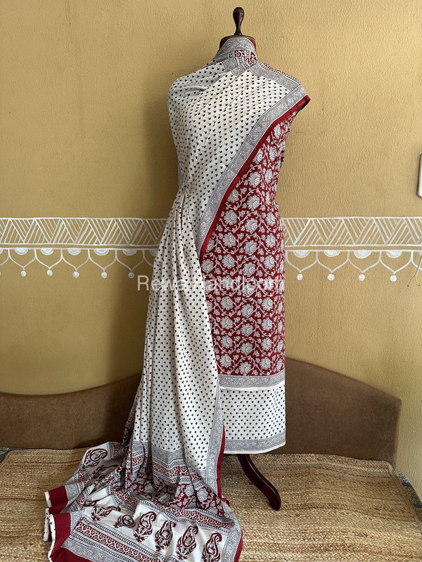  Bagh Print Cotton Suit