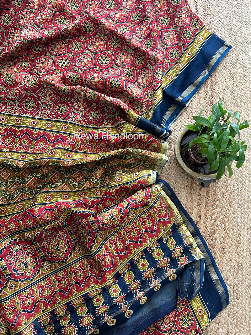 Chanderi Silk Printed Saree