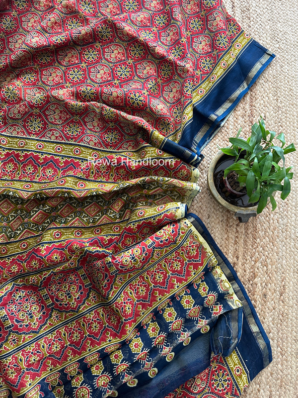  Chanderi Silk Printed Saree