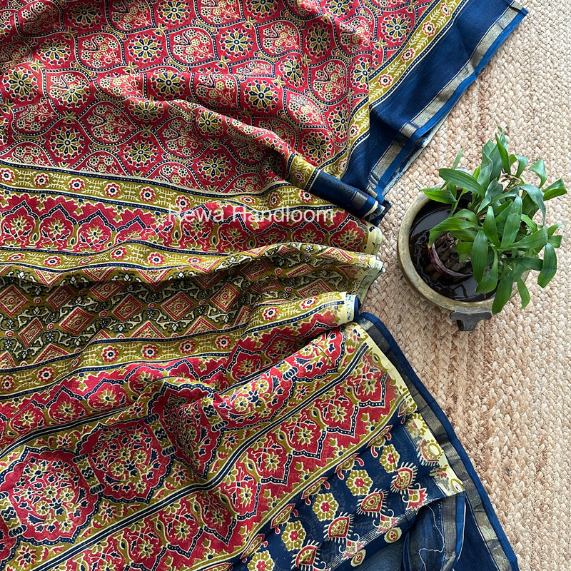  Chanderi Silk Printed Saree
