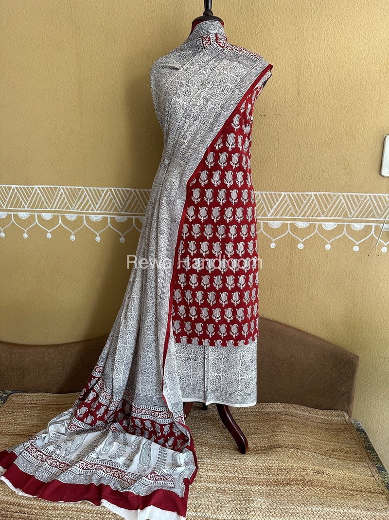  Bagh Print Cotton Suit