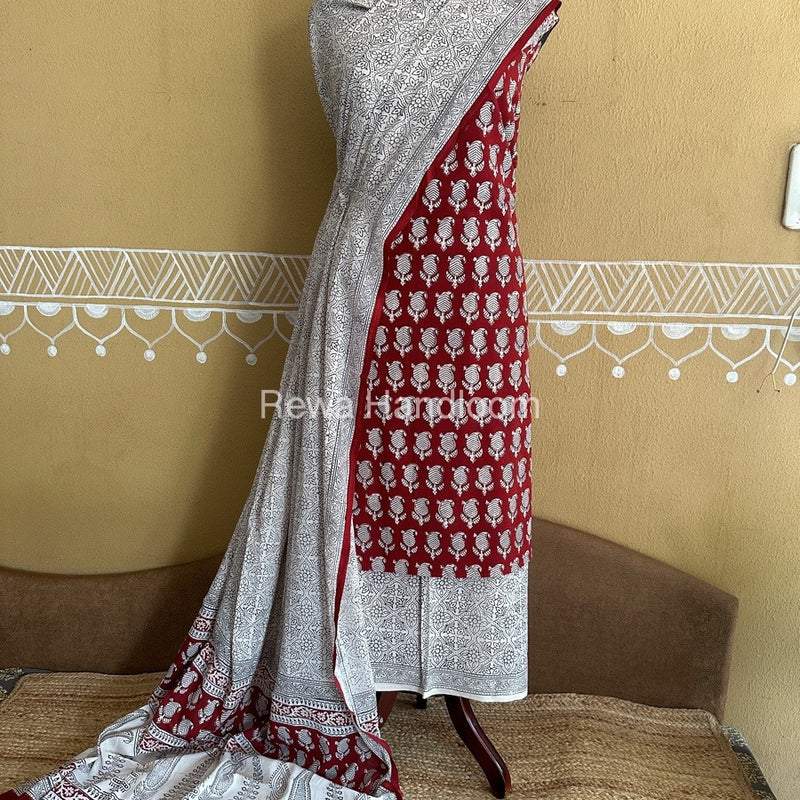  Bagh Print Cotton Suit