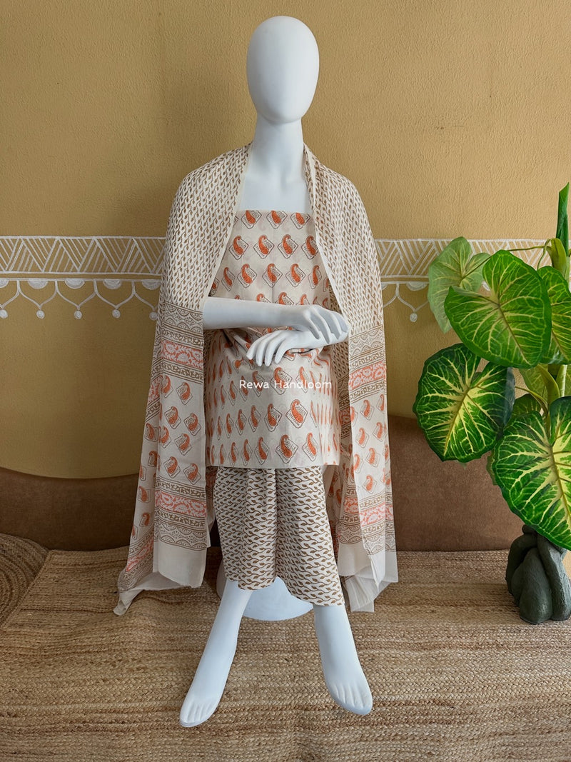 Indigo Bagh Print Suit
