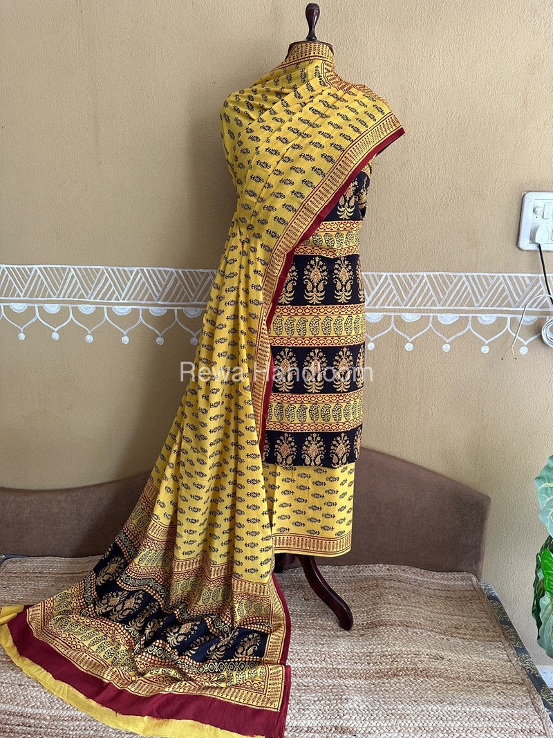  Bagh Print Cotton Suit