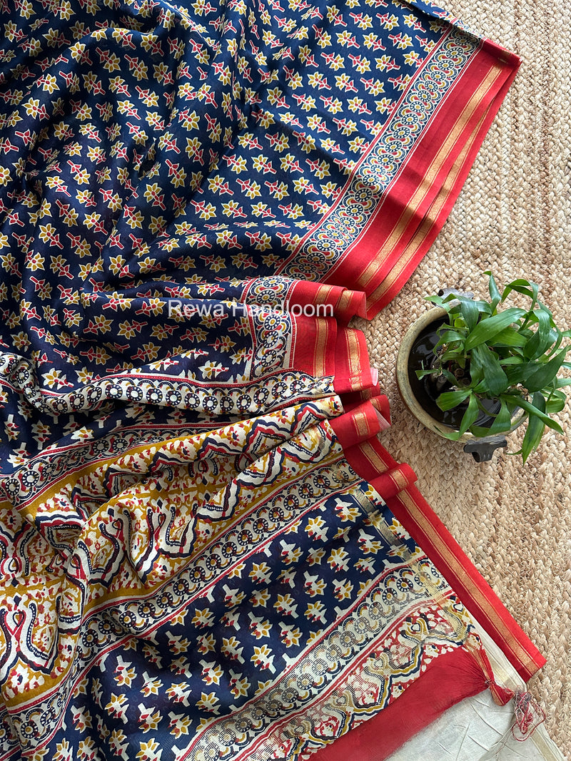  Chanderi Silk Printed Saree