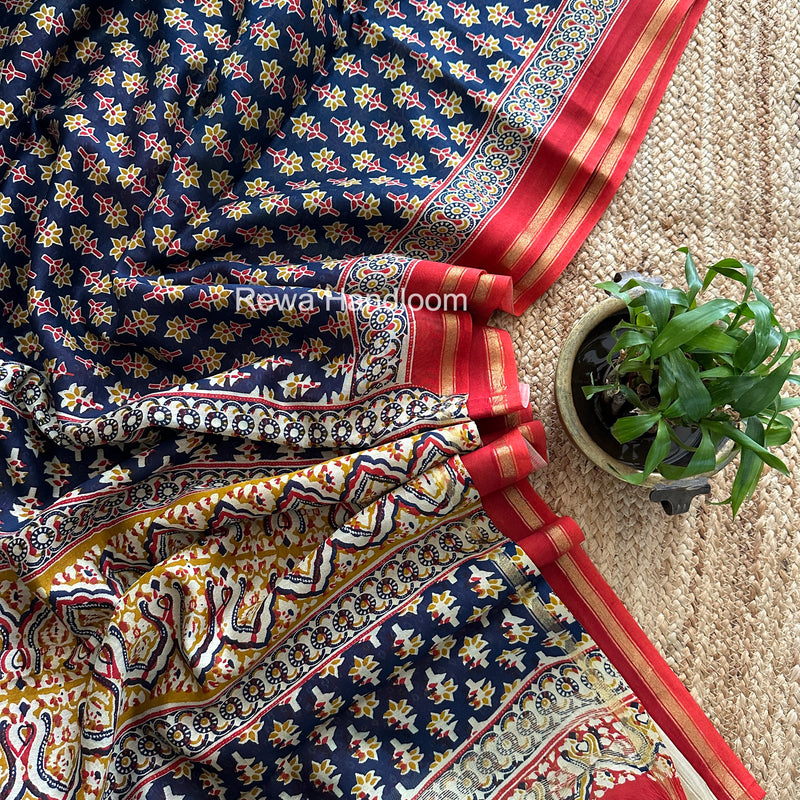  Chanderi Silk Printed Saree