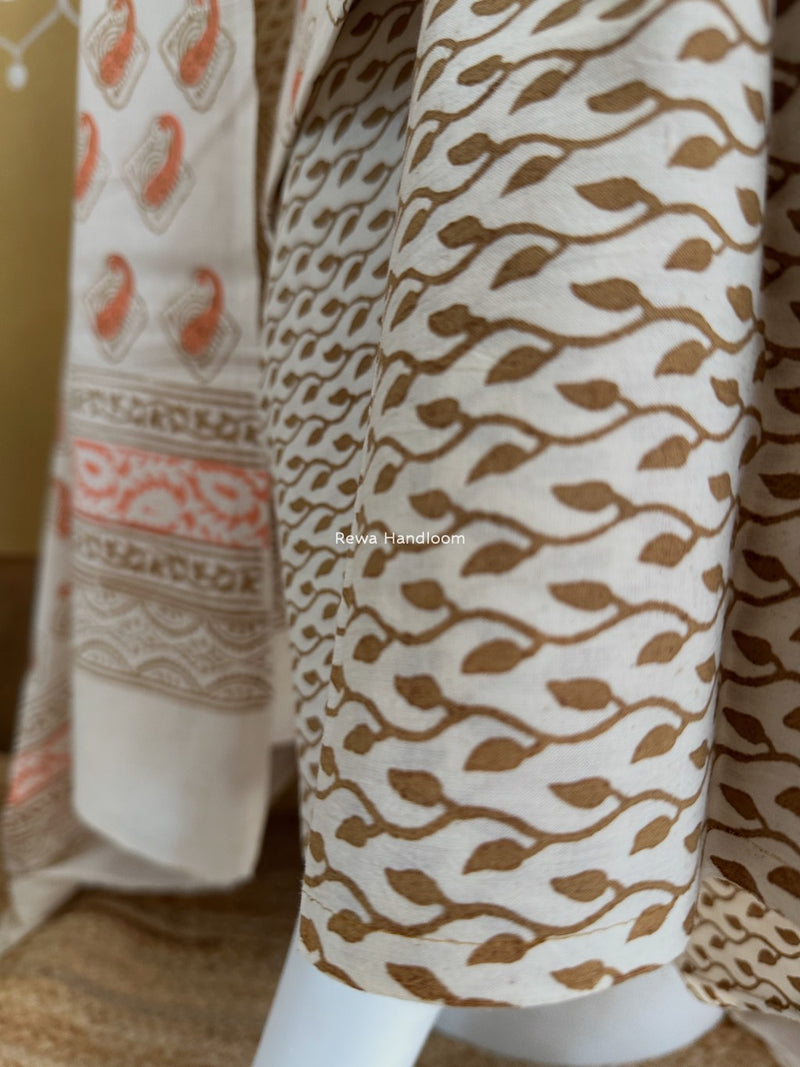 Indigo Bagh Print Suit