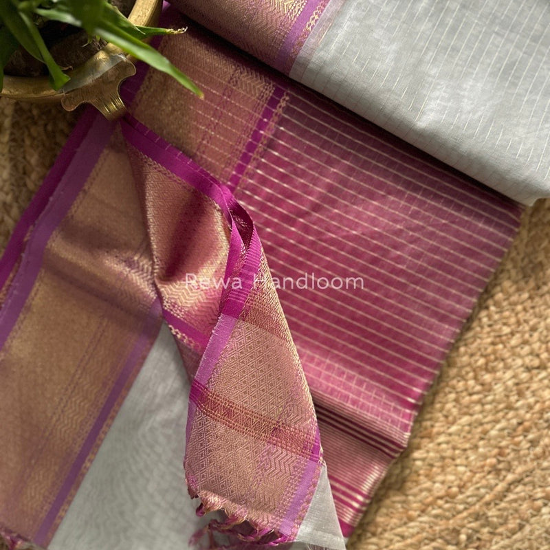 Maheshwari Zari Linning Saree