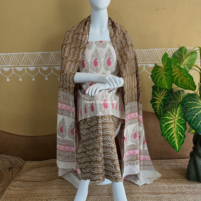 Indigo Bagh Print Suit
