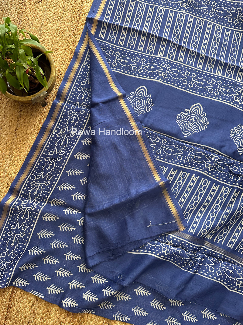 Chanderi Silk Printed Saree
