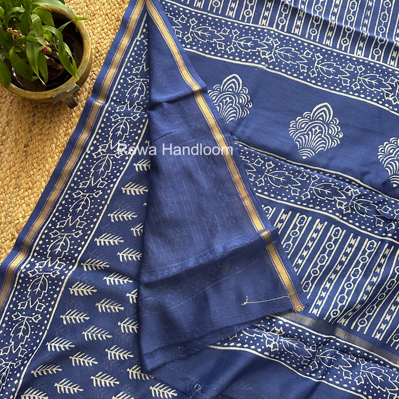 Chanderi Silk Printed Saree