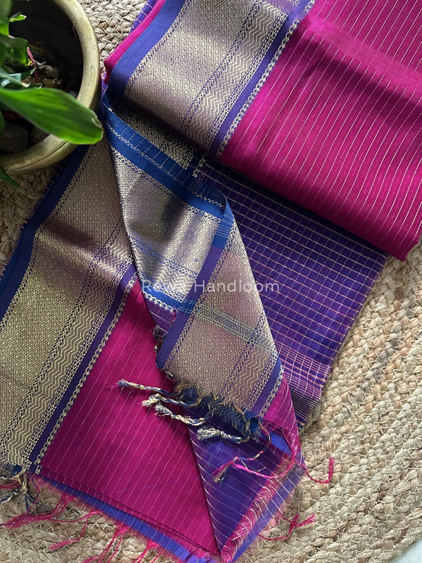 Maheshwari Zari Linning Saree