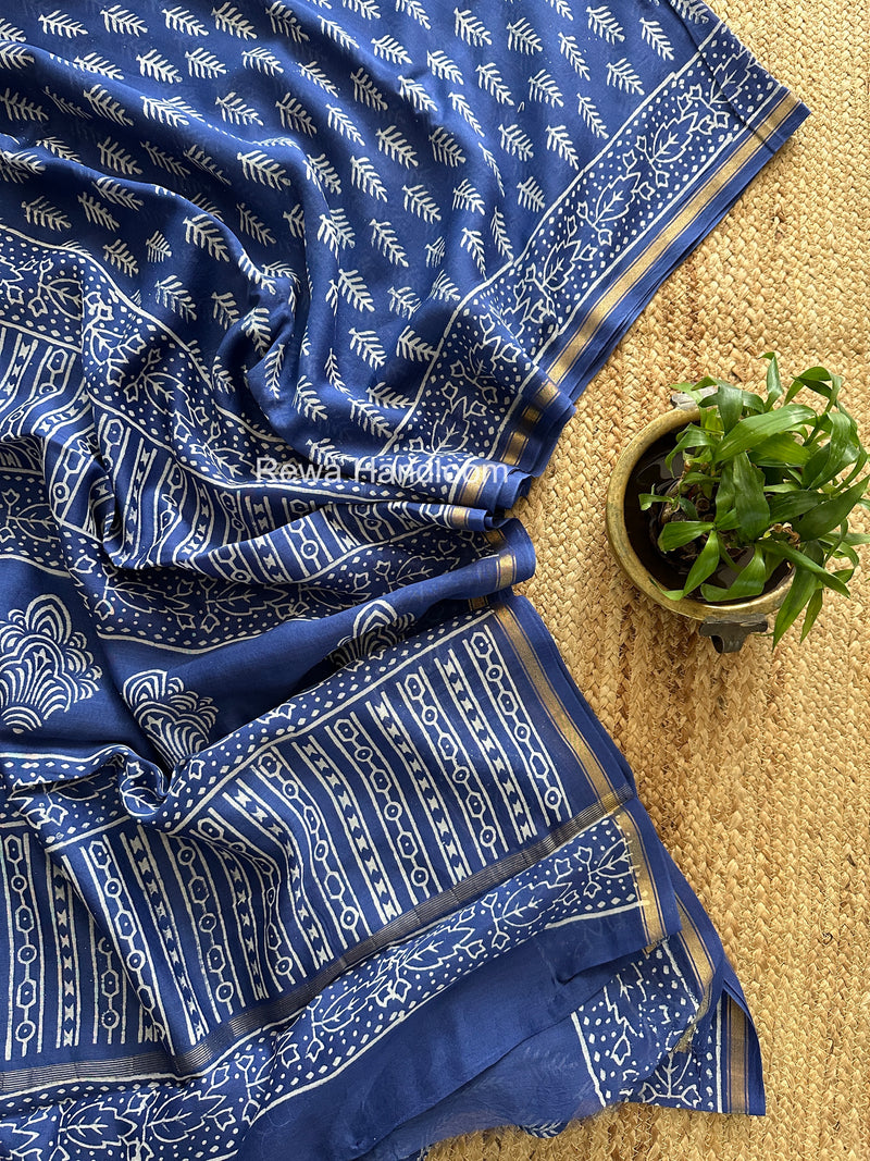  Chanderi Silk Printed Saree